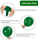 RUBFAC 129pcs Dark Green Balloons Different Sizes 18 12 10 5 Inches Emerald Green Latex Balloon Garland Arch for Masquerade Party Decorations Birthday Baby Shower Wedding Safari Jungle Party Supplies by TinyTreasures Baby Boutique