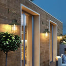 pearlstar Solar Lanterns Outdoor Metal Solar Powered Hanging Lights Waterproof for Wall Barn Yard Garden Patio Garage Balcony Porch Fence Decor, Warm White Edison Bulb (Green-2pack) by CozyNest Decor