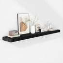 Fun Memories 48 Inch Floating Shelves - Fireplace Mantel Shelf - Deep Wall Mounted Wood Storage Shelf for Bedroom, Kitchen, Farmhouse - 1 Pack, Rustic Black by CozyNest Decor