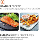 Air Fryer Oven 1800W, 12.7QT Capacity, Touchscreen Panel, Automatic Shut-Off – Black & Stainless Steel – Mondial by CozyNest Decor