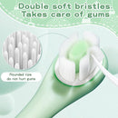Kids Toothbrushes 2 Pack,Soft Bristle Toothbrushes for Baby 1-3 Years Old Cute Dinosaur Toothbrush for Toddlers Baby's First Training Toothbrush Anti-Strike Throat Not Easy to Shed Bristles by TinyTreasures Baby Boutique