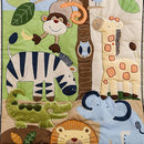 Brandream Jungle 3- Piece Nursery Crib Bedding Sets for Boys - Zebra Elephant Lion Monkey Giraffe Crocodile Birds - Playful Animal Zoo by TinyTreasures Baby Boutique