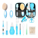 Baby Grooming Kit，Infant Safety Care Setwith Hair Brush Comb Nail Clipper Nasal Aspirator, Baby Essentials Kit for Newborn Girls Boys (14 PC-Blue Kit) by TinyTreasures Baby Boutique