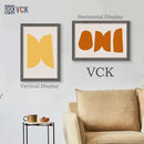 VCK 16x24 Frame Set of 3, Gray Solid Wood Poster Picture Frame, Exclusive Wood Grain, Wall Gallery Frame by CozyNest Decor