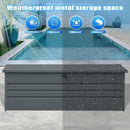 260 Gallon Outdoor Storage Box Waterproof, Extra Large Metal Deck Box and Patio Cushion Box for Storing Gardening Tools, Pool Supplies by GreenHaven Gardens