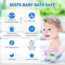 Baby Bath Thermometer, Digital Water Temperature Thermometers with 3 Color Backlit and Temperature Warning, Safety Bath Tube Thermometer Floating Toy for Infant, Toddler by TinyTreasures Baby Boutique