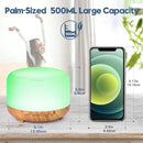 YIKUBEE Oil Diffuser with Essential Oils Set, 500ml Diffuser, 6x10mL Essential for diffusers for Home, Aromatherapy Humidifier, Diffusers for Essential Oils Large Room by CozyNest Decor
