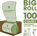 SUPERBIO 13 Gallon Compostable Kitchen Waste Bags, 50 Count, 1 Pack, Flat top Food Scrap bags, Certified by BPI and OK compost INDUSTRIAL, 49.2L, 0.87 Mil by GreenHaven Gardens