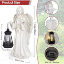 Solar Garden Statues Outdoor Décor,Angel Outdoor Statues with Lantern,Resin Garden Sculptures & Statues Garden Decor for Outside Patio Lawn Women Mom Gift (Angel with Lantern) by GreenHaven Gardens