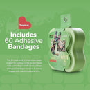 BioSwiss Bandages, Assorted Size Tropical Print Self Adhesive Bandage, Latex Free Sterile Wound Care, First Aid Kit Supplies for Kids and Adults, 60 Count by TinyTreasures Baby Boutique