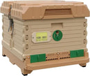 Ergo Insulated 10 Frame Bee Hive Set [NO Frames Included] (Single Hive, Tan Body Green Entrance) by GreenHaven Gardens