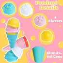 Baby Bath Toys for Kids Ages 1-3 6 PCS Ice Cream Toddler Bath Toys Mold Free Bathtub Beach Sand Pool Water Toys for 1 2 3 4 5 6 Years Old Girls Boys Gifts by TinyTreasures Baby Boutique