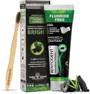 BENTODENT Fluoride Free Organic Charcoal Toothpaste with Bentonite Clay for Teeth Whitening- Natural Sensitive Teeth Whitening Toothpaste, Vegan, Travel by CozyNest Decor