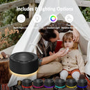 Nursery Lamp with Sound Machine, Mood Lighting, 7 Colors Night Light, 30 Soothing Sounds, White Noises for Baby, Adults. Timer, Plug in, Memory Function, Touch Control by TinyTreasures Baby Boutique