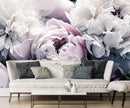 Light Purple Peony Floral Wallpaper Rose Flower Mural Large Wall Decor for Living Room Bedroom Dining Room Office(Not Self-Adhesive) by TinyTreasures Baby Boutique