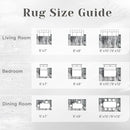 Washable Rug 6x9 Area Rugs for Living Room: Neutral Soft Rug Abstract Non Slip Low Pile Modern Carpet for Bedroom Kitchen Nursery Office Dining Room Indoor (Black, 6'x9') by TinyTreasures Baby Boutique
