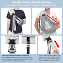 CUBY Mesh Baby Sling Carrier, Breathable Lightweight Baby Wraps Sling with Adjustable Strap- Easy to Wearing Soft Front Facing Baby Slings for Newborn Infant Toddler Carry Up to 40lbs(Gray Mesh) by TinyTreasures Baby Boutique