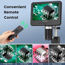 JL246PS 3 Lens 7'' HDMI Digital Microscope 4000X, Biological Microscope for Adults Kids with Prepared Slides, UHD 2160P Video, Full Coin Microscope for Error Coins, Windows Compatible, 32GB by TinyTreasures Baby Boutique