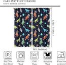 Cartoon Dinosaur Curtains for Kids Boys Girls Home Decor, Astronaut Rocket Funny Outer Space Blackout Rod Pocket Window Drapes for Bedroom Living Room W31.5xL72in 2 Panels by TinyTreasures Baby Boutique