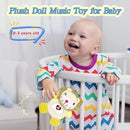 Baby Musical Activity Soft Toys with Sound & Light, Sensory Toys for Infant Developmental with Teether, Rattle and Textures, Soft Plush Toy for Newborn Gift 6 to 12 Months (Lion) by TinyTreasures Baby Boutique