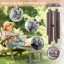 Personalized Memorial Wind Chime, Metal Wind Chime Deep Tone, Wind Chimes for Loss of Loved One, Sympathy Gift Loss of Mom Dad or Loved One, Decorative Wind Chimes Outdoor by CozyNest Decor