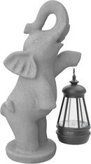 Solar Garden Statue 10 Inch Elephant Decor for Outside Yard Decoration Outdoor Unique Housewarming Gardening Birthday Gifts for Women Grandma by GreenHaven Gardens