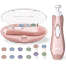 Fansidi Baby Nail Trimmer Electric – Limited Blush Petal Pink, Gentle Baby Nail File Electric| 10 Grinding Heads + 8 Replacement Pads| Quiet LED |Baby Nail Clippers for Newborn Infant Toddler by TinyTreasures Baby Boutique