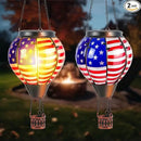 2 Pcs 20 Inch Flag Hot Air Balloon Hanging Solar Lantern Outdoor Garden Decor Waterproof Hot Air Balloon Flame Lantern for Lawn Porch Yard by GreenHaven Gardens