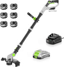 20V Cordless String Trimmer for Lawn Care 12-Inch Lightweight Weed Wacker with Auto-Feed & 2.0Ah Battery and Fast Charger, 3-in-1 Trimming Edging for Grass, Yard, Garden by GreenHaven Gardens