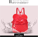 KL928 Girls Bowknot Polka Dot Cute Mini Backpack Small Daypacks Convertible Shoulder Bag Purse for Women by TinyTreasures Baby Boutique