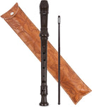 Recorder Instrument for Beginner Kids Adults,8-Hole Soprano Descant Recorder Music Flute with with Cleaning Rod & Leather Case For School Student Home Entertainment(2-Carved Light Brown) by TinyTreasures Baby Boutique