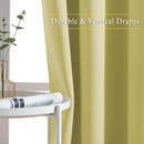 NICETOWN Room Darkening Curtains 90 inch Length - Triple Weave Energy Saving Thermal Insulated Solid Grommet Room Darkening Draperies for Bedroom/Living Room (1 Pair, W46 x L90, Paler Yellow) by TinyTreasures Baby Boutique