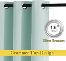 NICETOWN Aqua Blue Room Darkening Curtains - Window Treatment Thermal Insulated Grommet Room Darkening Curtains/Drapes for Bedroom (2 Panels, W52 x L63, Aqua) by TinyTreasures Baby Boutique
