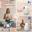 Upgrade Baby Monitor with 30-Hour Battery, 5" Large Split-Screen Video Baby Monitor with 2 Cameras and Audio, Remote Pan/Tilt/Zoom, Two-Way Talk, Room Temperature, Auto Night Vision by TinyTreasures Baby Boutique