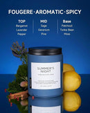 M&SENSE Summer's Night Soy Candle, Large 2 Wick, 19.4oz Up to 110 Hours Burn Time, Natural Scented for Home, Manly Candle in Glass Jar for Bedroom by CozyNest Decor