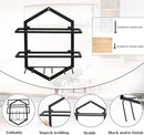 Wall Mounted Wine Stemware Rack, Metal Hanging Wine Glass Display Holde Holds 3 Cups 2 Bottles, Elegant Storage for Kitchen Dining Room Bar Wine Cellar (Black 2) by CozyNest Decor