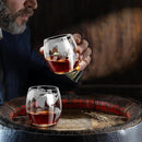 Whiskey Glass for Men, Whiskey Globe Glass for Liquor, Bourbon, Vodka, Cocktails, Scotch liquor Father's Day Anniversary Unique Gifts - 310ml Gifts for Men, 2 pcs by CozyNest Decor