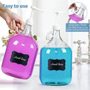 2 Pack Gallon Glass Pump Bottle Dispensers with 3 Pumps and 2 Airtight Lids, Laundry Soap Dispensers with 1 Funnel, Liquid Laundry Detergent Dispensers for Fabric Softener, Shampoo, Body Wash by CozyNest Decor