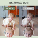 bonoch MegaView Baby Monitor No WiFi, 10" 720p Video Baby Montior with Camera and Audio, Up to Quad Split Screen, 10000mAh Battery, VOX Mode, Remote PTZ, Night Vision, for Multi-Child, Pets, Elderly by TinyTreasures Baby Boutique