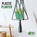Planter Pots with Drainage Holes - Lightweight, Durable, & Space-Saving Pots for Indoor and Outdoor - Versatile Functionality, Simple Modern Design, Set of 5 Plastic Planter Pots Mint by GreenHaven Gardens