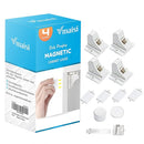 Child Safety Magnetic Cabinet Locks - vmaisi 4 Pack Adhesive Baby Proofing Cabinets & Drawers Latches by TinyTreasures Baby Boutique