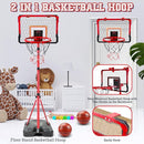 Meland Kids Basketball Hoop, 2-in-1 Adjustable Toddler Basketball Hoop with Electronic Scoreboard Indoor Outdoor Toys for Kids Toddlers Outside Toys for Boys Age 3 4 5 6 7 8 by TinyTreasures Baby Boutique