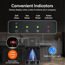 Brio Self Cleaning Bottom Loading Water Cooler Water Dispenser – Black Stainless Steel - 3 Temperature Settings - Hot, Room & Cold Water by CozyNest Decor
