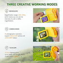 1000X Handheld Microscope for Kids, 4K 2.0" Screen Mini Pocket Microscope with 6 Adjustable LED Lights, Edu Science Birthday Gifts for Kids Ages 8-12, 32G SD Card Included - Yellow by TinyTreasures Baby Boutique