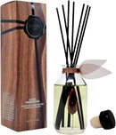 LOVSPA Reed Diffuser Set, Santal (Sandalwood) Scented Oil Diffuser with Sticks, Home Fragrance Accessories for Bathroom Shelf Decor, Aroma Diffusers for Home or Office Fall Decor, USA Made by CozyNest Decor
