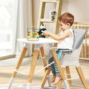 8 in 1 Highchair, Convertible Wooden Baby High Chair with Tray, Adjustable High Chair for Babies and Toddlers, Easy to Clean, Grow with Family|Booster|Learning Table|High Stool by TinyTreasures Baby Boutique