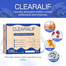 Laundry Detergent Sheets Up to 320 Loads, Fresh Linen - Great For Travel,Apartments, Dorms,CLEARALIF Laundry Detergent Strips Eco Friendly & Hypoallergenic (80 Sheets, Pack of 2) by CozyNest Decor