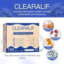 CLEARALIF Laundry Detergent Sheets Up to 160 Loads, Fresh Linen - Great For Travel,Apartments, Dorms,Laundry Detergent Strips Eco Friendly & Hypoallergenic by CozyNest Decor