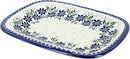 Blue Rose Polish Pottery Sierra Small Rectangular Serving Platter by CozyNest Decor