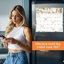 2025-2027 Magnetic Fridge Calendar 21 Monthly Magnetic Calendar for Refrigerator Planner Runs from October 2025 Until June 2027 Easy Organizing Markers Tearable (Flower) by TinyTreasures Baby Boutique